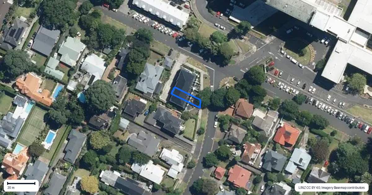 Property context map for 27D Claude Road, Epsom, Auckland