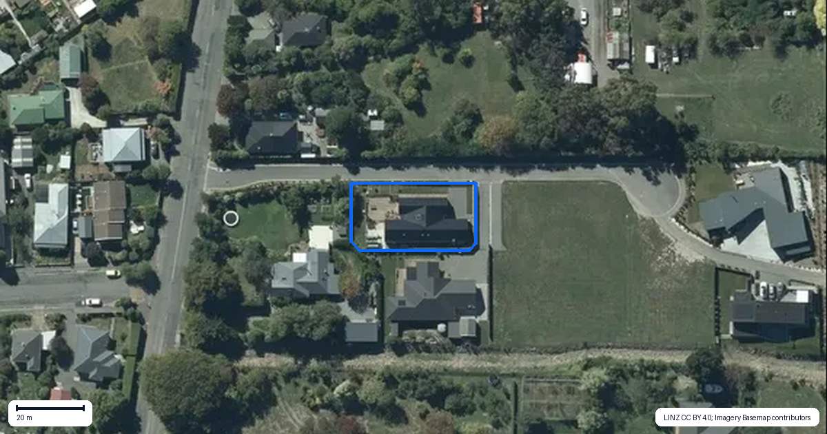 Property context map for 4 Matuku Lane, Heathcote Valley, Christchurch