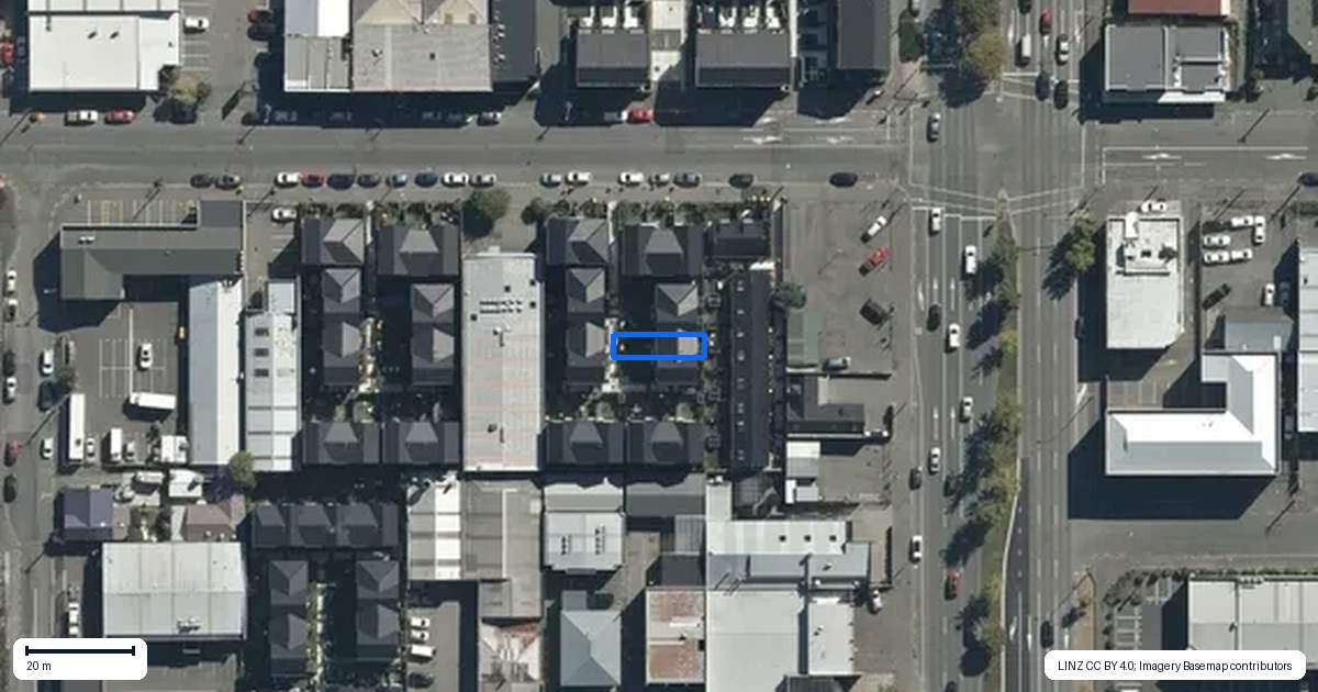 Property context map for 6/340 Cashel Street, Christchurch Central, Christchurch