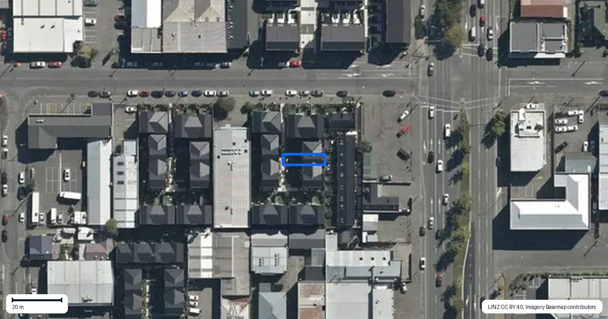 Property context map for 5/340 Cashel Street, Christchurch Central, Christchurch