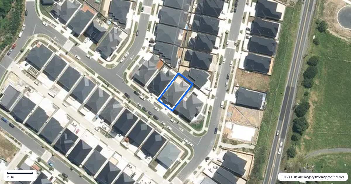 Property context map for 12 Uru Drive, Flat Bush, Auckland