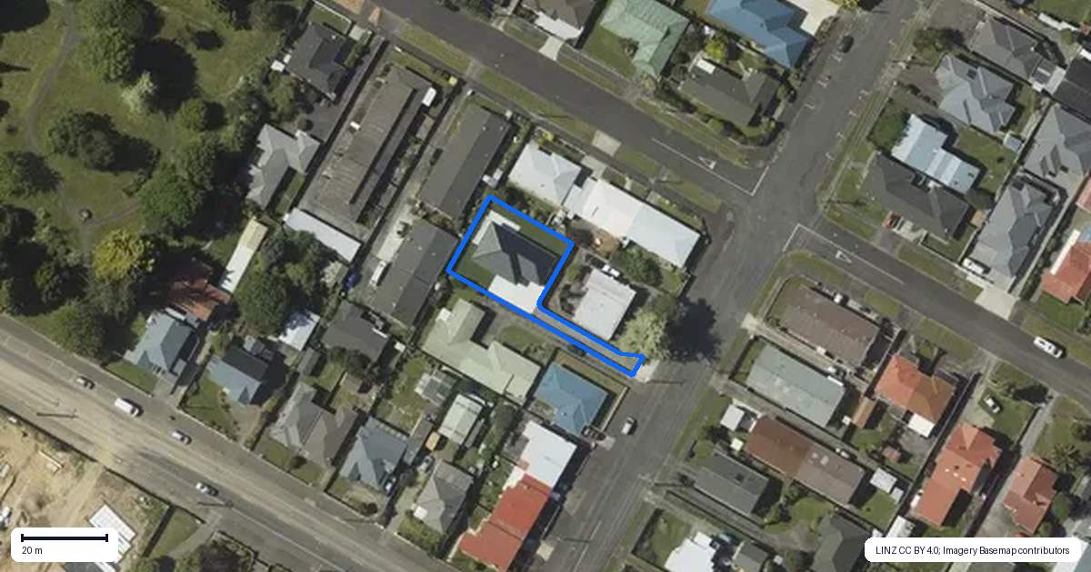 Property context map for 83A Winchester Street, Levin