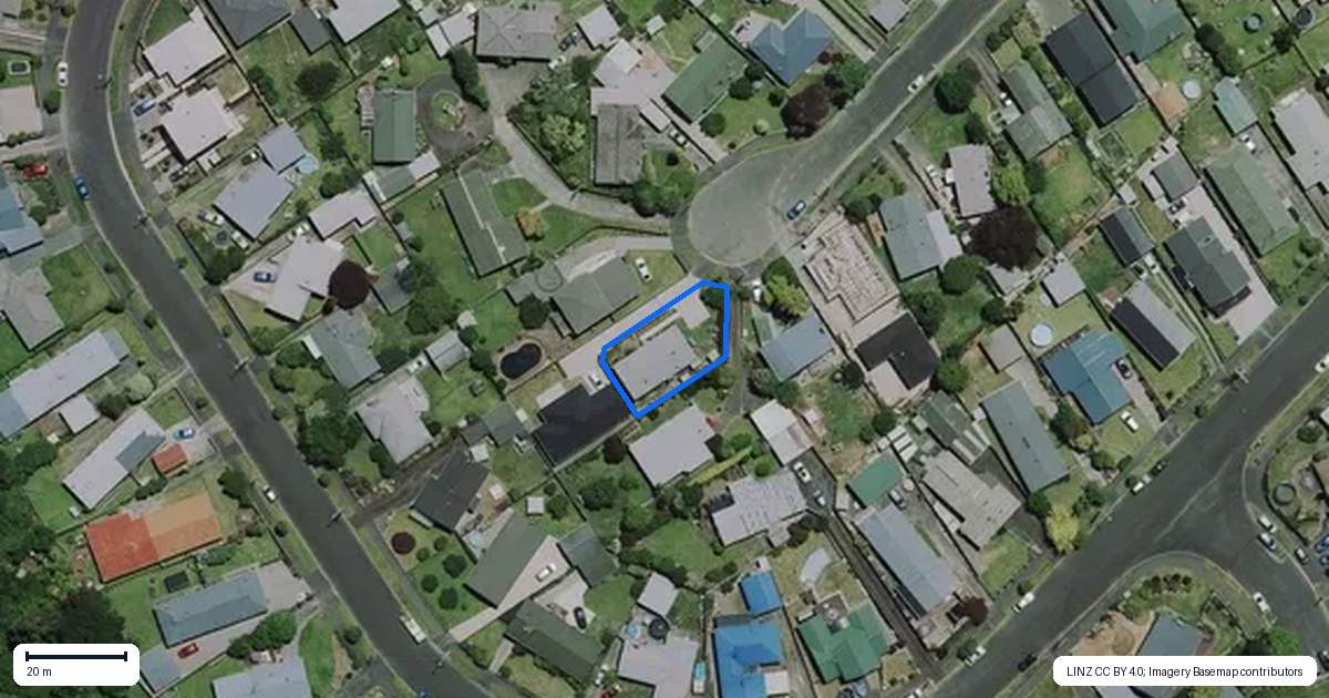 Property context map for 24 Patrick Place, Fitzroy, Hamilton
