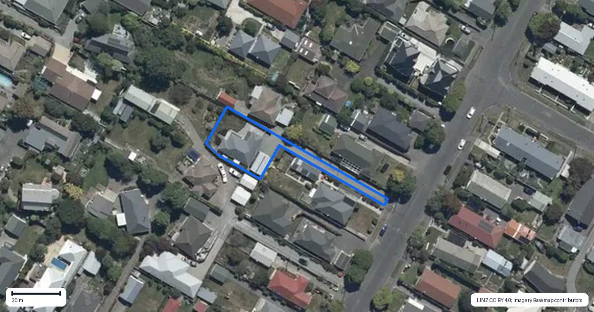 Property context map for 16 Leacroft Street, Bishopdale, Christchurch