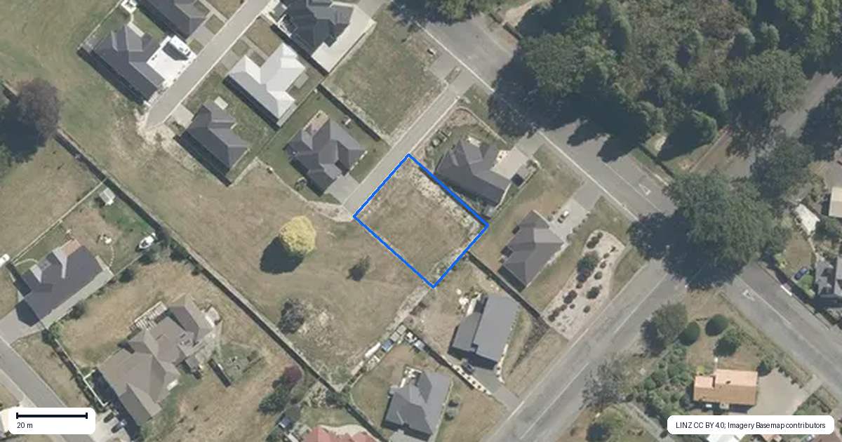 Property context map for 1 Waiomou Lane, Waimate