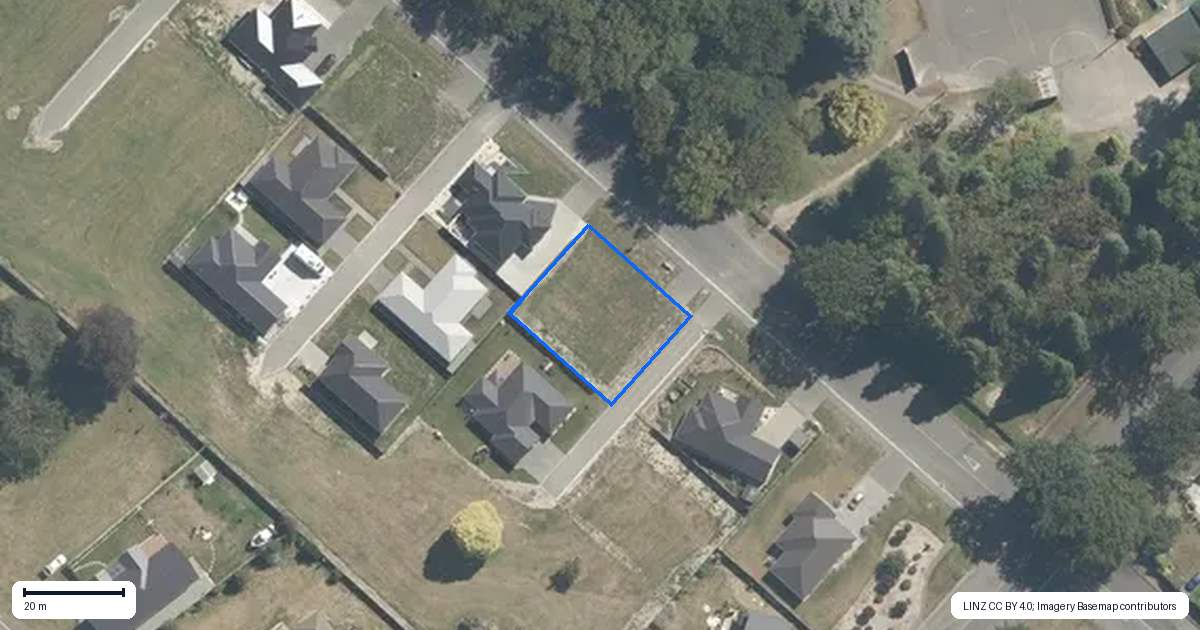 Property context map for 18 Hillary Street, Waimate