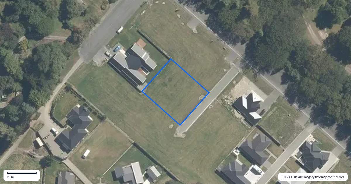 Property context map for 2 Kaimai Lane, Waimate