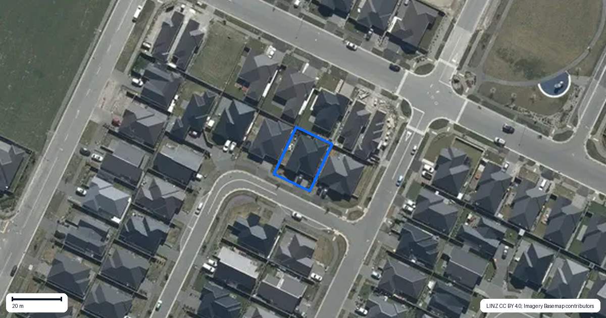 Property context map for 27 Sarah Nicholls Street, Belfast, Christchurch