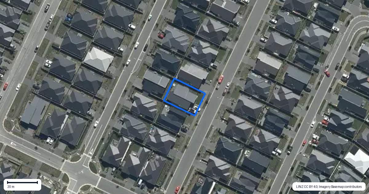 Property context map for 7 Sedge Street, Belfast, Christchurch