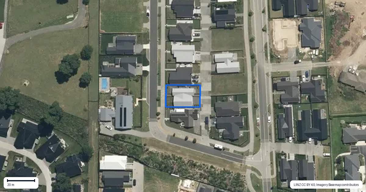 Property context map for 23 Te Au Rere Crescent, Cambridge