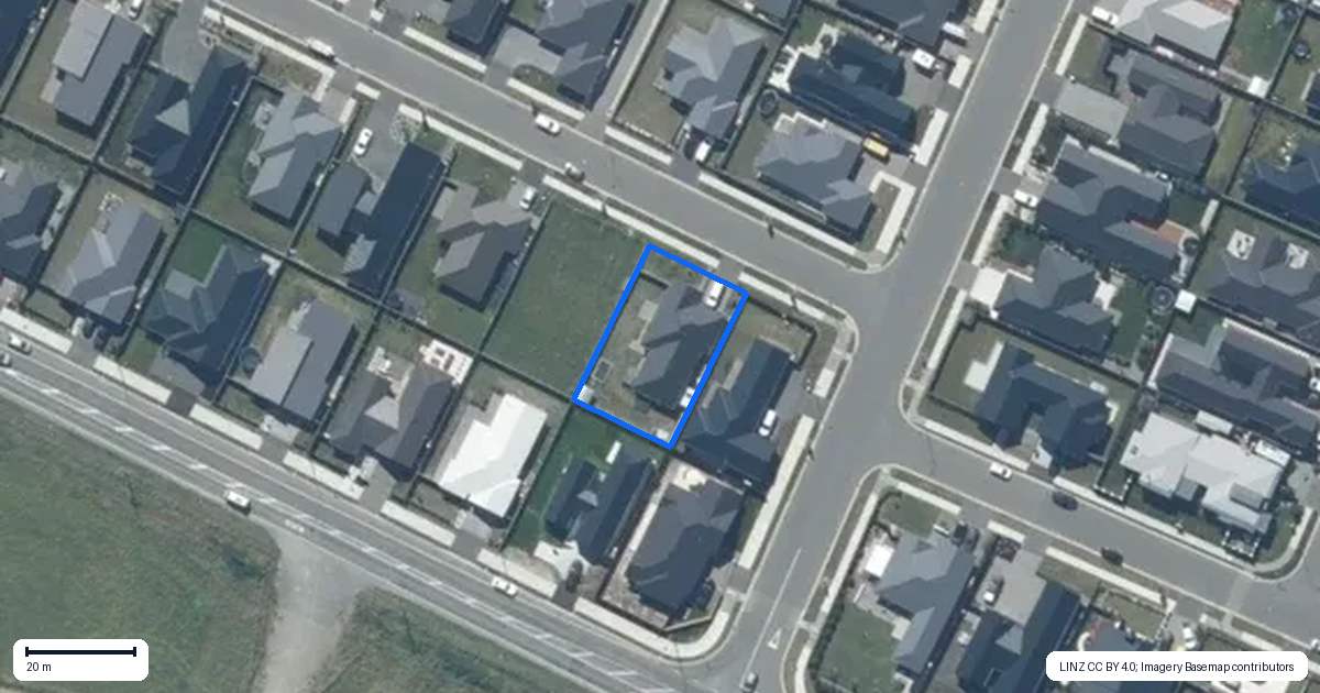 Property context map for 50 Oates Street, Lincoln