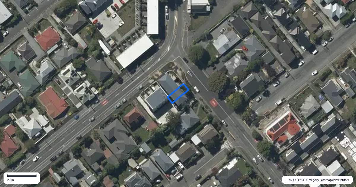 Property context map for 2/283 Selwyn Street, Spreydon, Christchurch