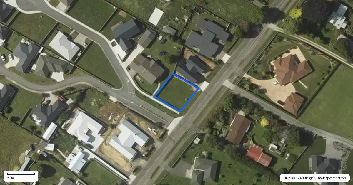 Property context map for 39 Fairfield Road, Levin