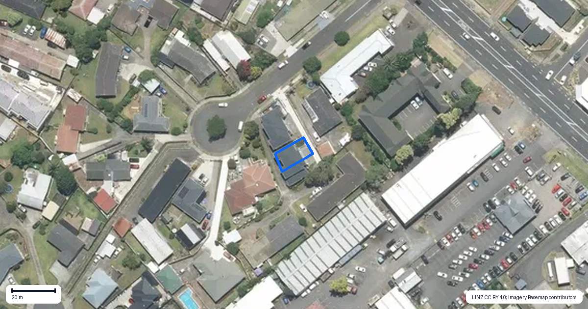 Property context map for 4C Carolyn Street, Manukau, Auckland