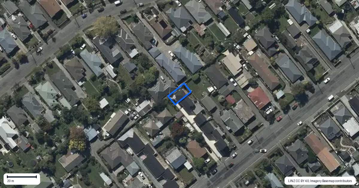 Property context map for 5/33 Leitch Street, Somerfield, Christchurch