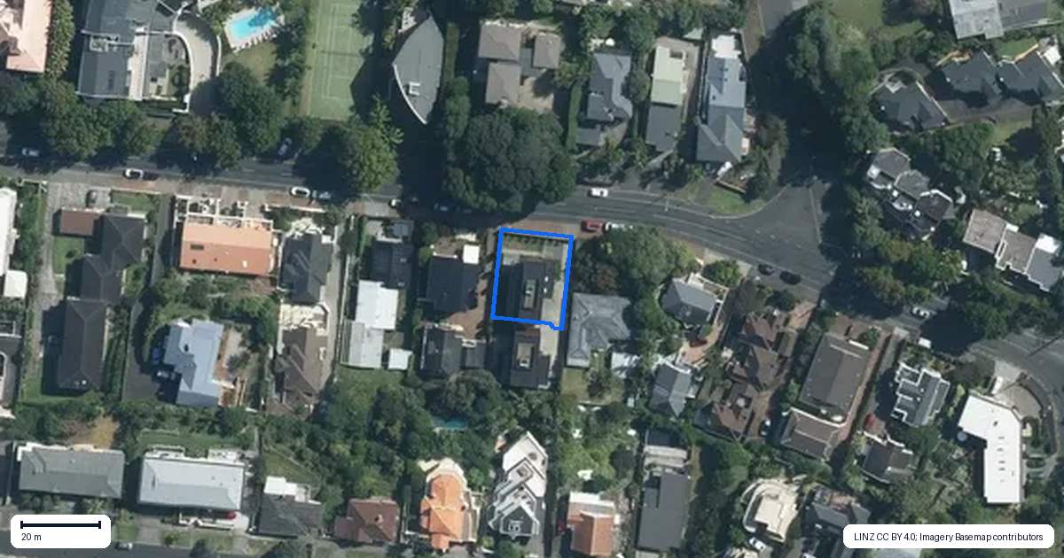 Property context map for 35 Vale Road, Saint Heliers, Auckland