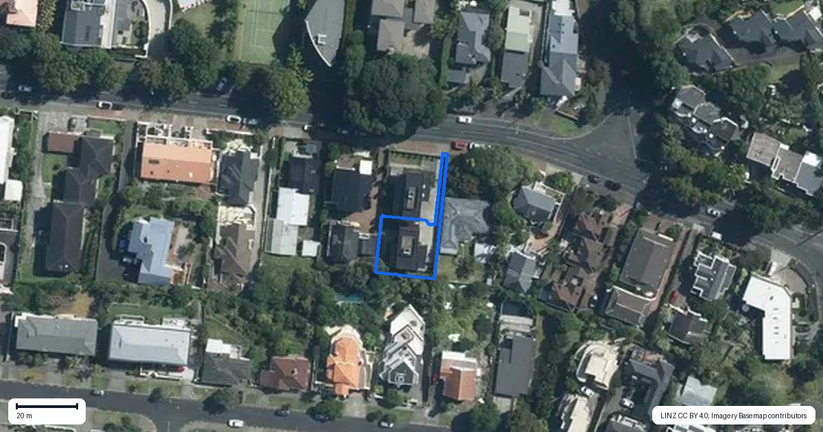 Property context map for 35A Vale Road, Saint Heliers, Auckland