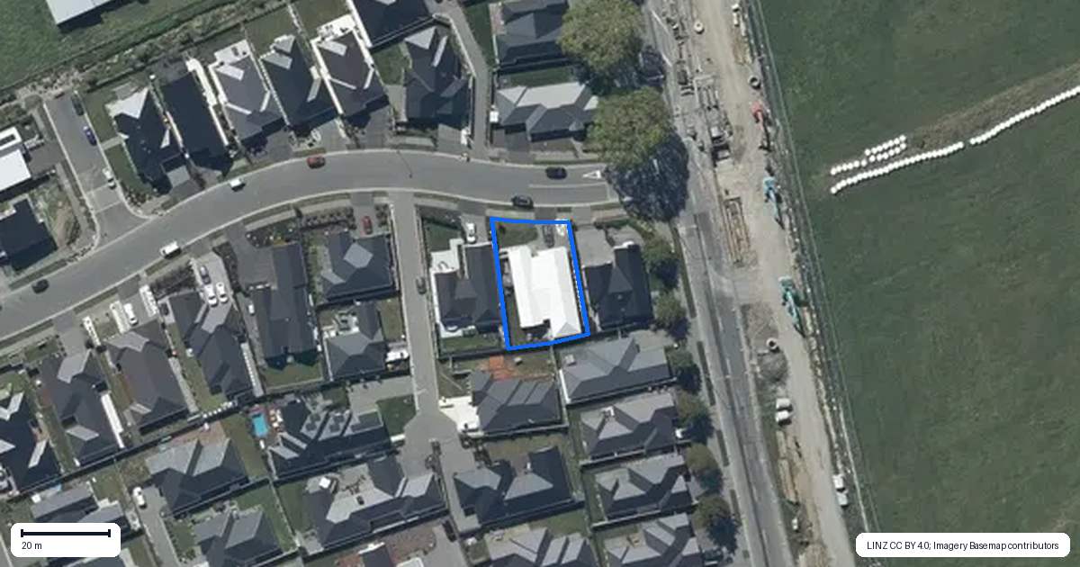 Property context map for 116 Spalling Road, Halswell, Christchurch