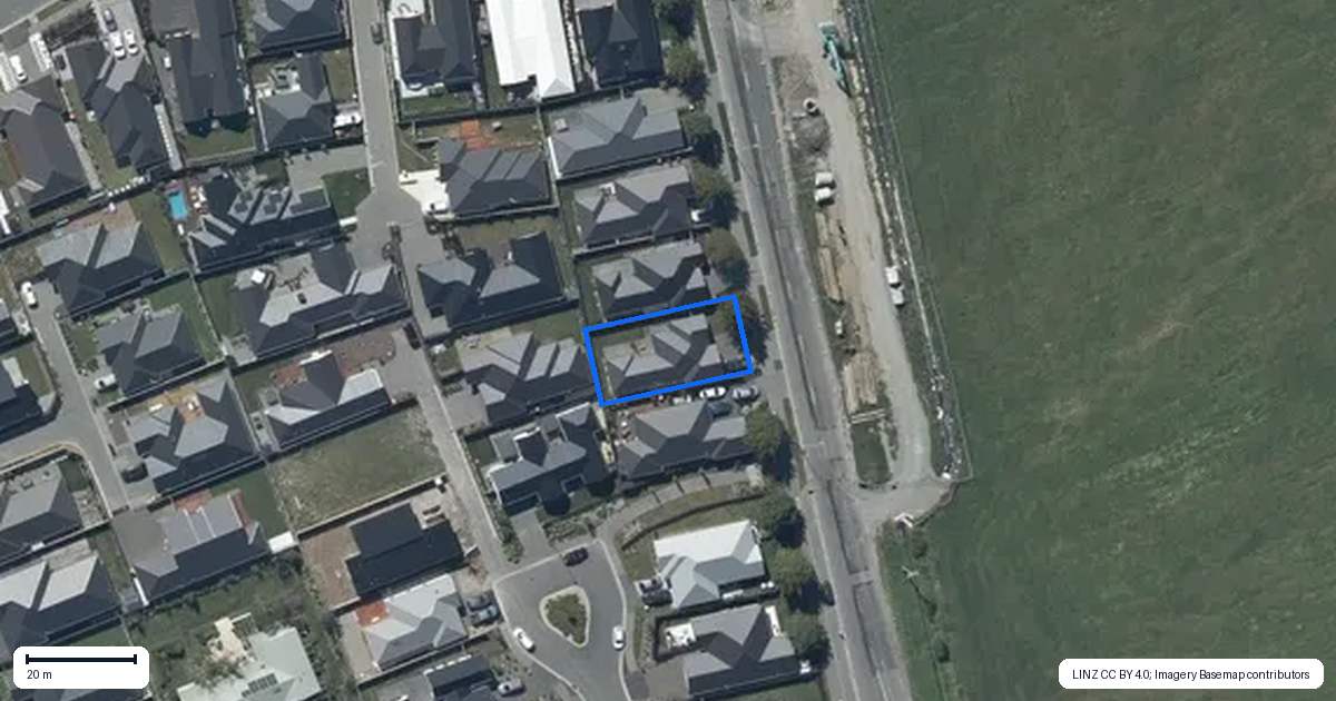 Property context map for 17 Sutherlands Road, Halswell, Christchurch