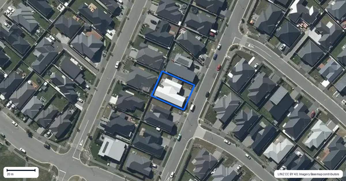 Property context map for 7 Cress Street, Halswell, Christchurch