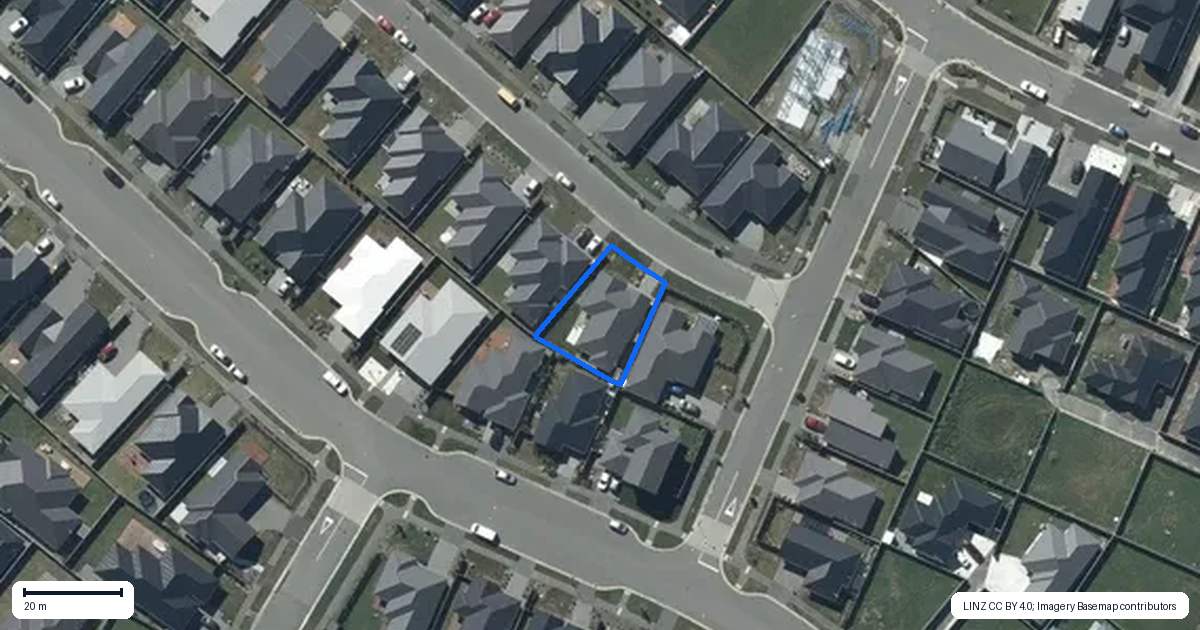 Property context map for 20 Fauna Street, Halswell, Christchurch