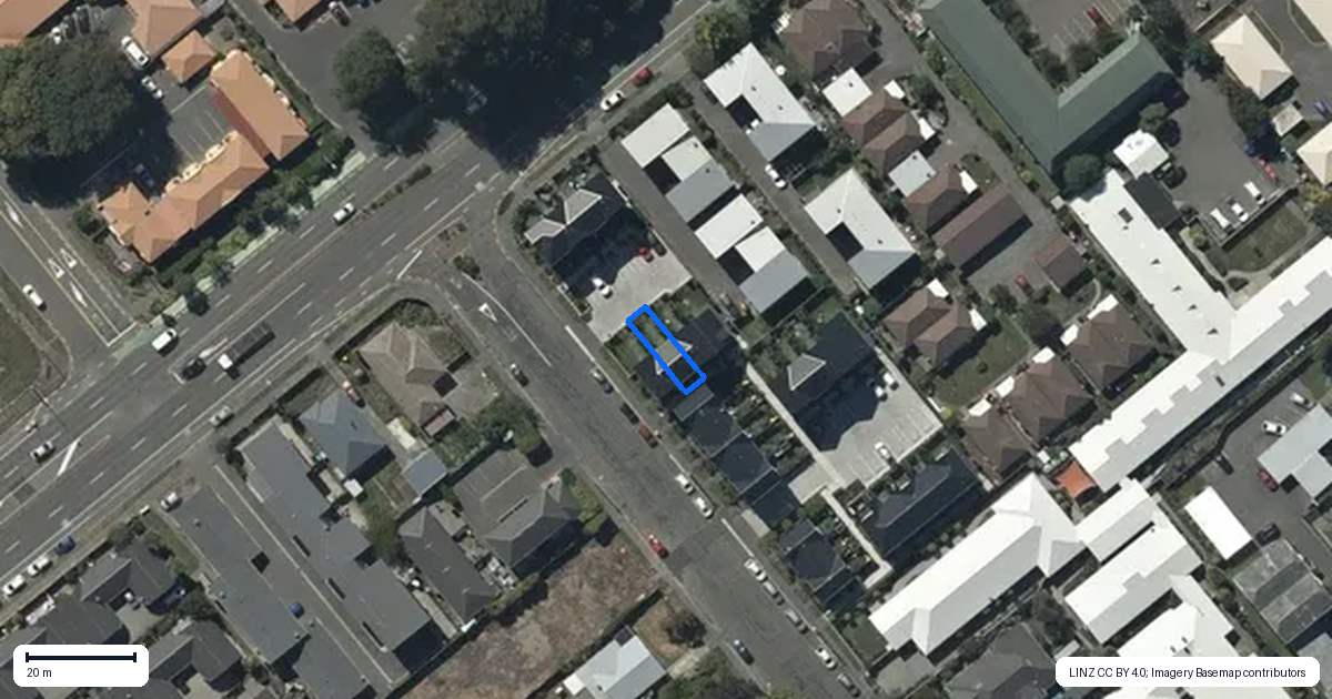 Property context map for 2/4 Taramea Place, Addington, Christchurch