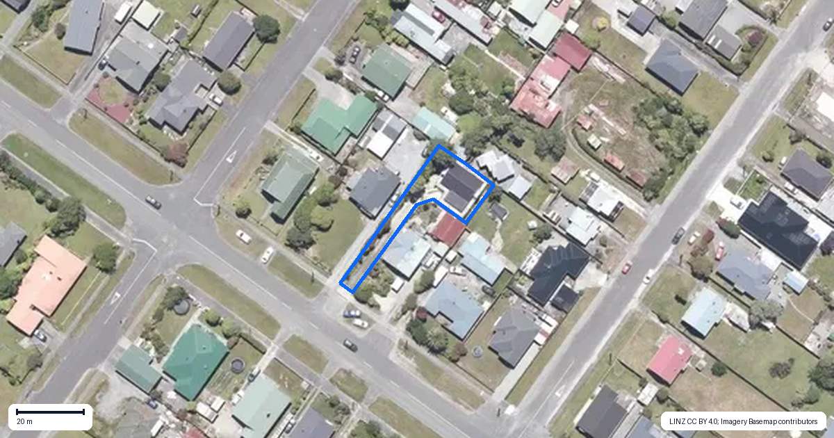Property context map for 208 Hampden Street, Hokitika