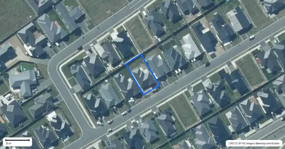 Property context map for 18 Sudbury Way, Rolleston