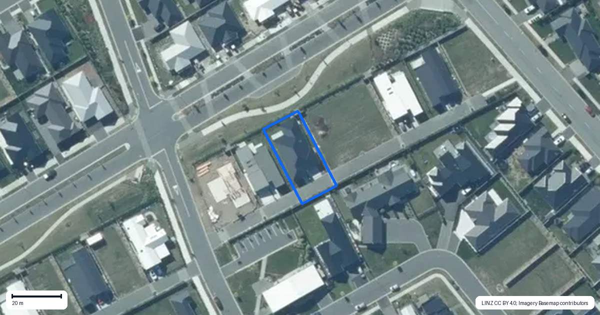 Property context map for 5 Stowe Lane, Rolleston