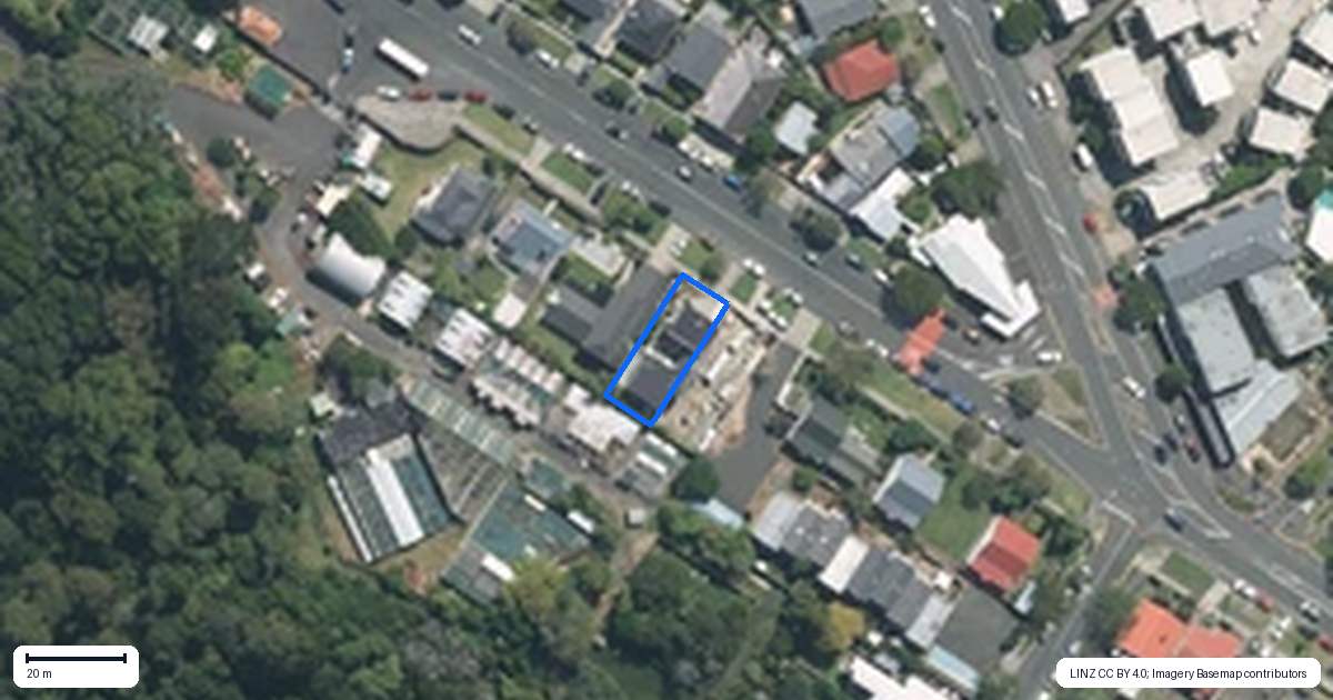 Property context map for 96 Old Mill Road, Westmere, Auckland