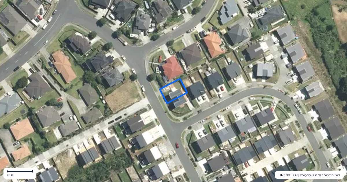 Property context map for 10 Crestview Rise, Papakura