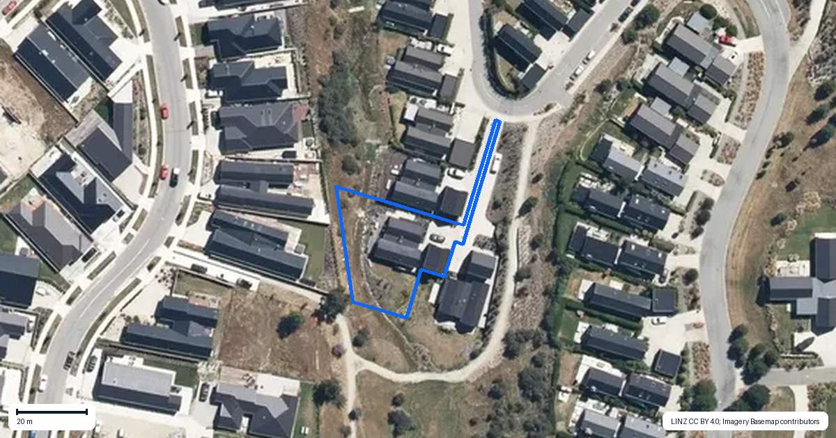 Property context map for 9 McKenzies Shute, Jacks Point, Queenstown