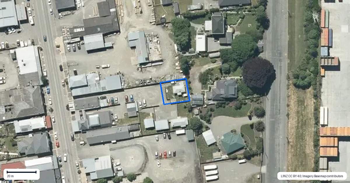 Property context map for 138 King Street, Temuka