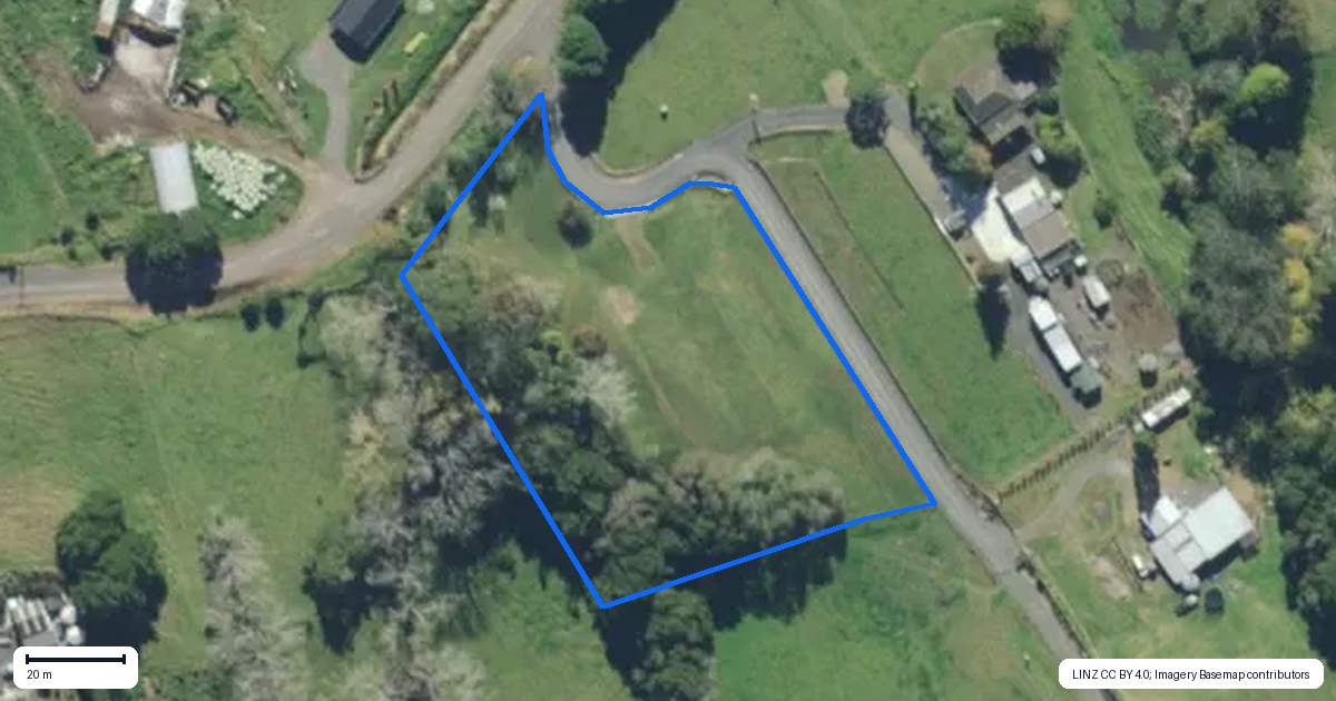 Property context map for 95 McLennan Road, Whakapara, Hikurangi