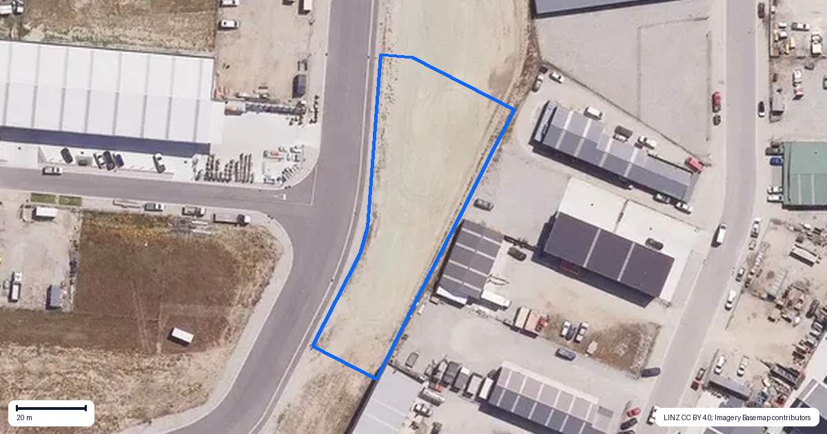 Property context map for 11 McBride Crescent, Cromwell