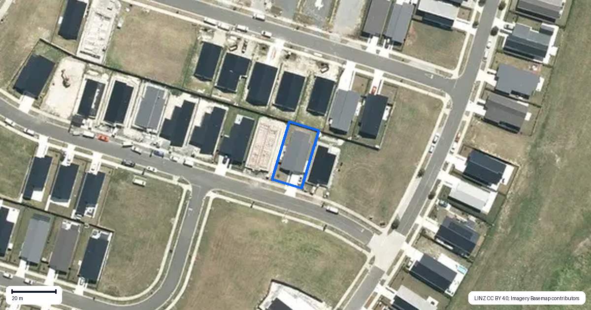 Property context map for 21 Turau Street, Te Kauwhata