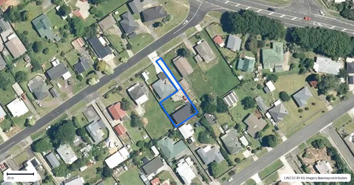 Property context map for 36B Evans Street, Waihi