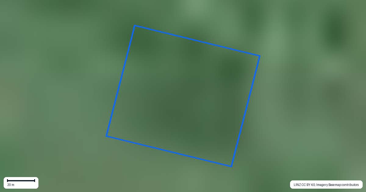 Property context map for 181 Rutherfurd Road, Orini