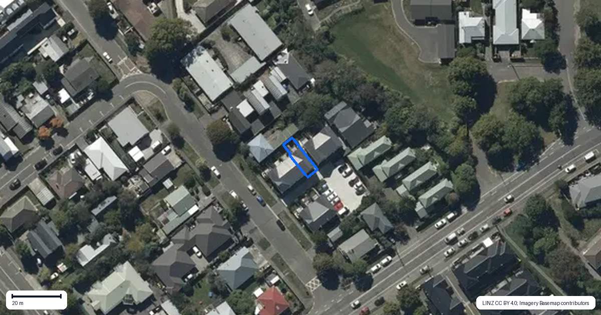 Property context map for 7/10 Browning Street, Sydenham, Christchurch