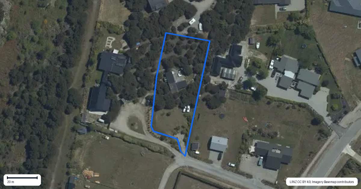 Property context map for 14B Old Racecourse Road, Albert Town, Wanaka