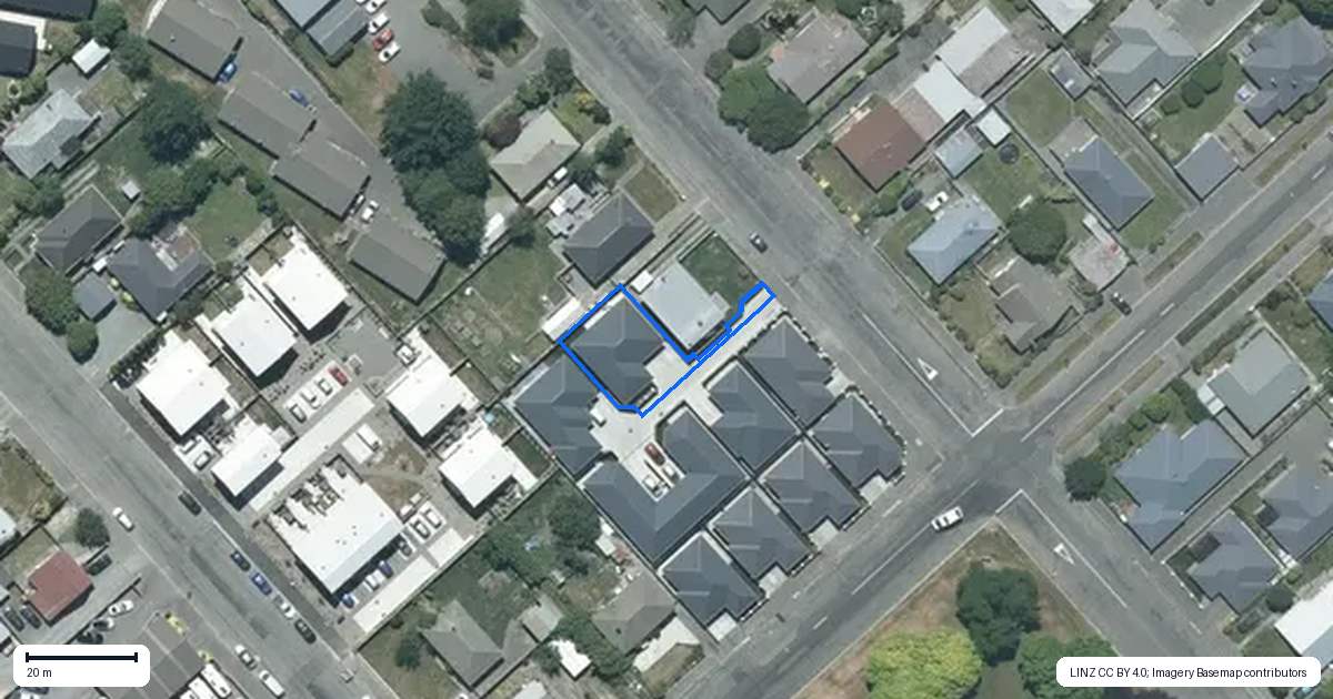Property context map for 132A Kermode Street, Ashburton