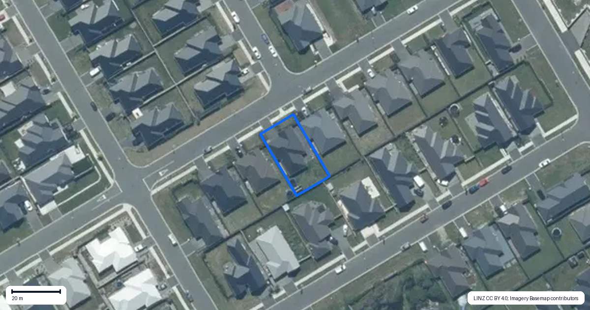 Property context map for 13 Harness Way, Rolleston
