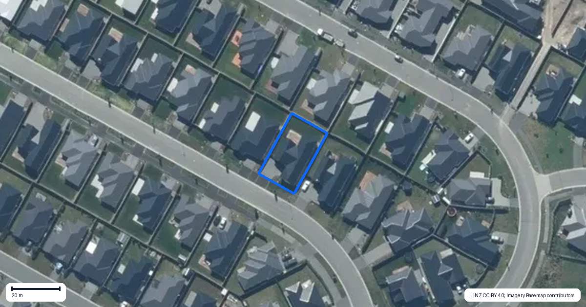Property context map for 83 Benashet Drive, Lincoln