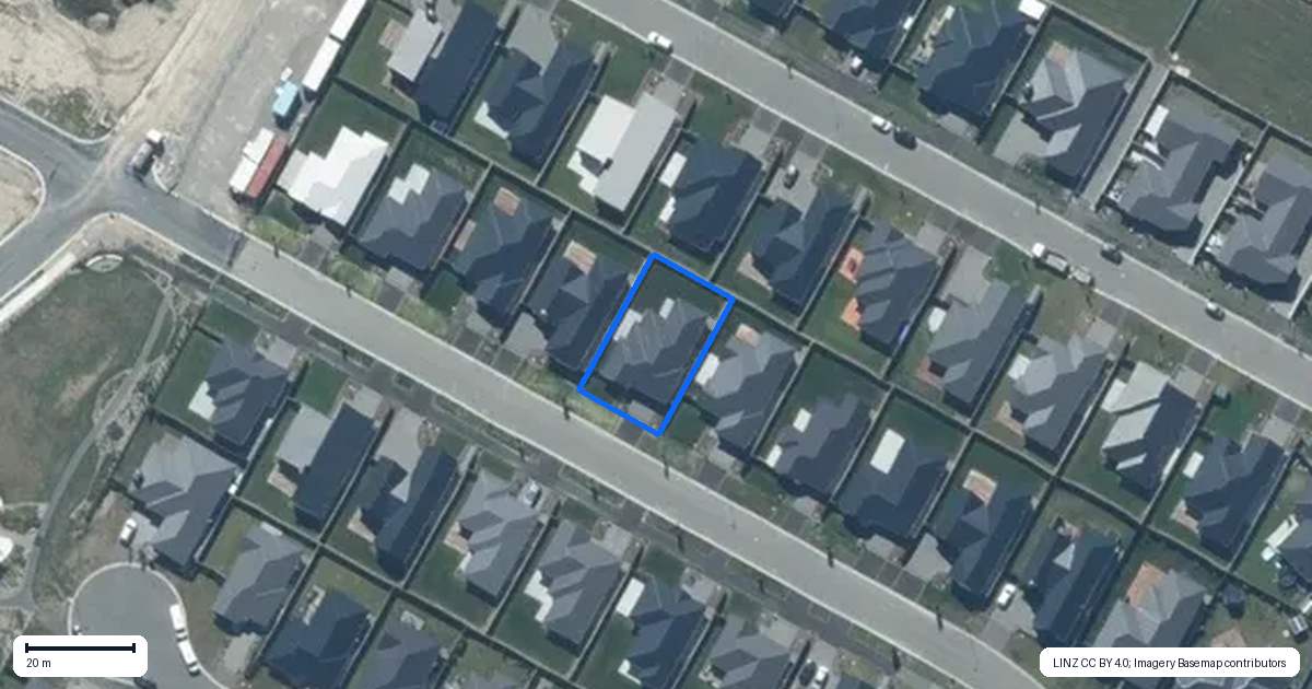 Property context map for 75 Benashet Drive, Lincoln