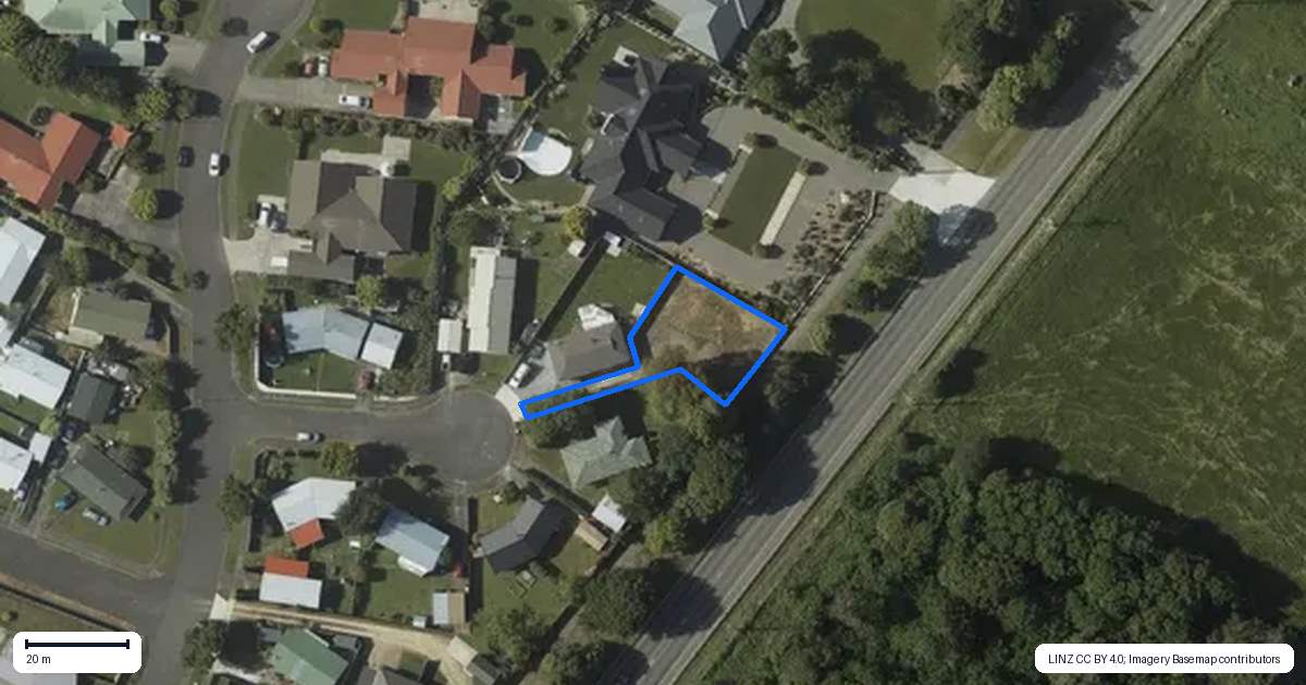 Property context map for 5A Kirkcaldie Grove, Levin