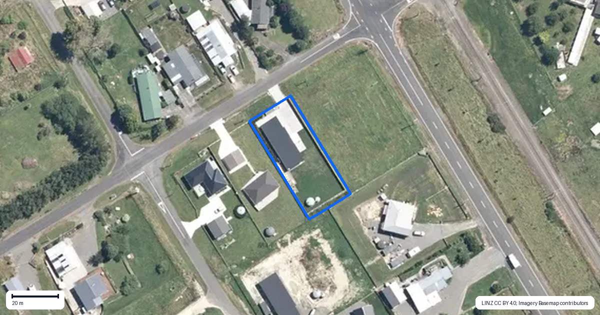 Property context map for 43 Godley Street, Halcombe