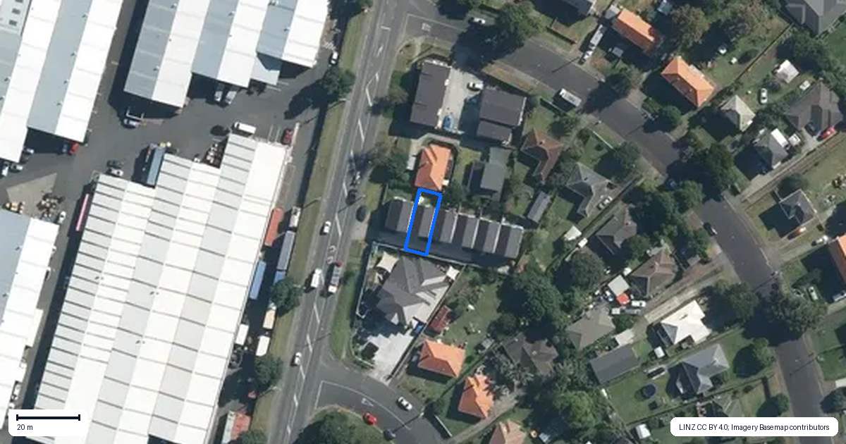 Property context map for 2/81 Pilkington Road, Panmure, Auckland