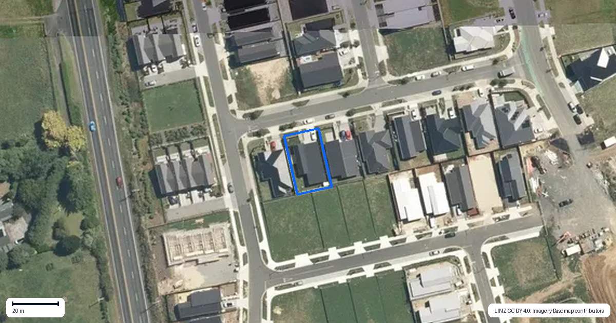 Property context map for 13 Lucina Rise, Peacocke, Hamilton