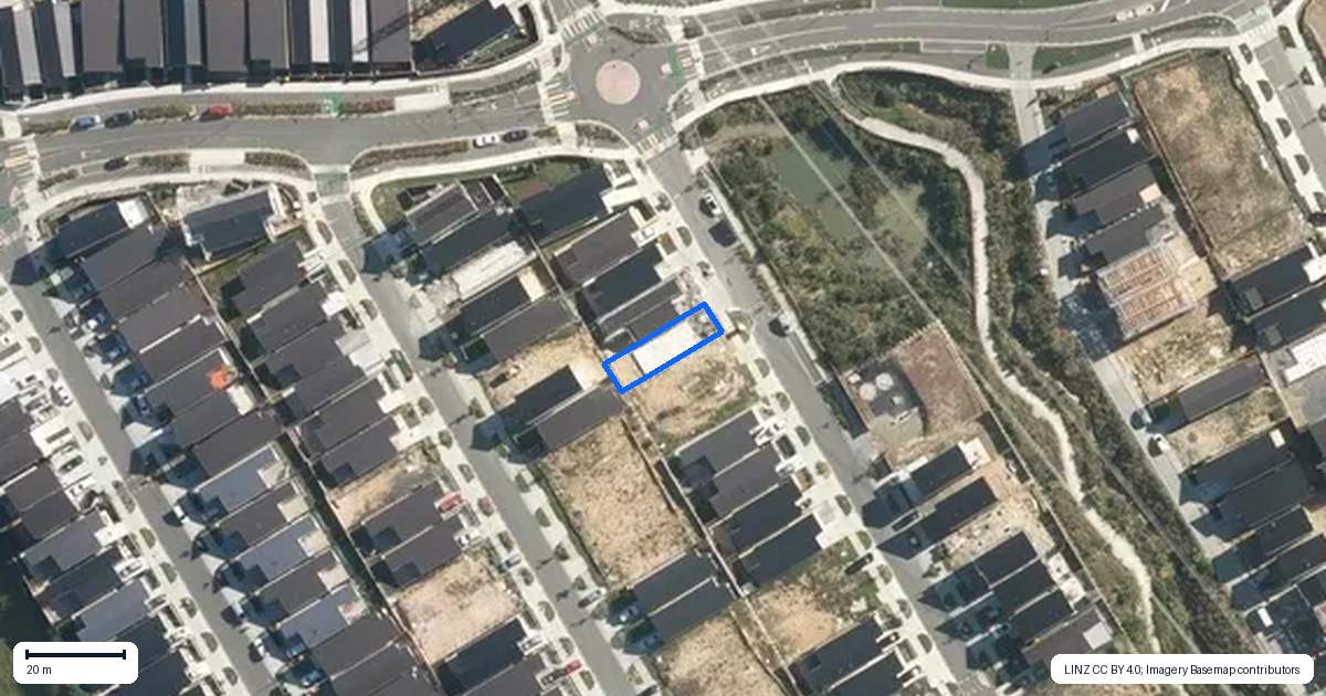 Property context map for 43 Puwha Street, Massey, Auckland