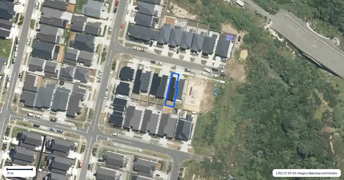 Property context map for 7A Frontier Lane, Flat Bush, Auckland